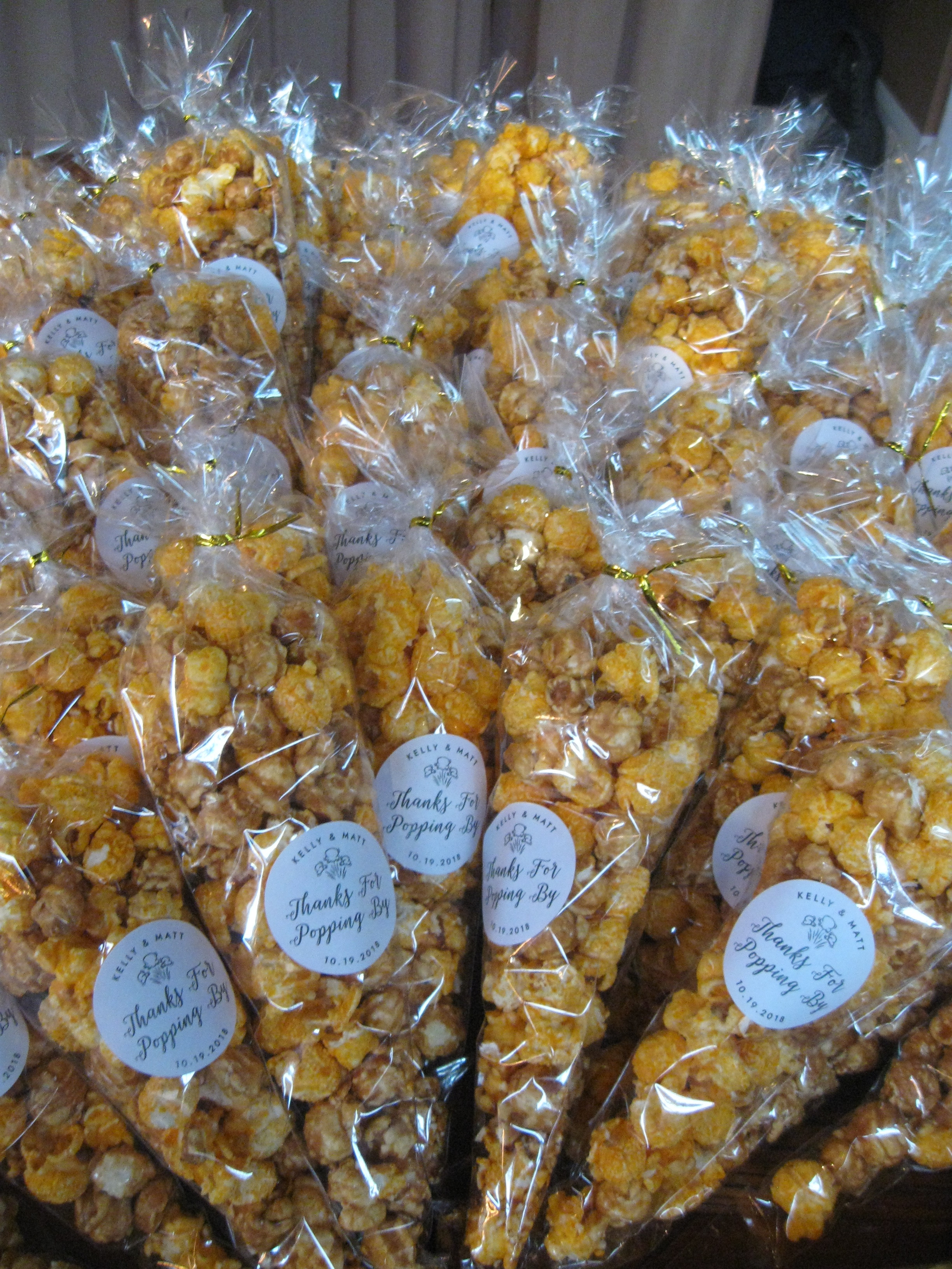 popcorn wedding favors